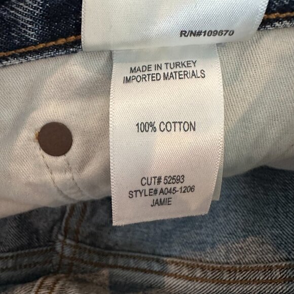 AGOLDE Jamie High Rise Classic Strait Leg Raw Hem Jean Size 28 - Picture 10 of 10